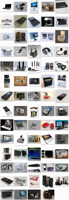 69個各種電子產(chǎn)品模型