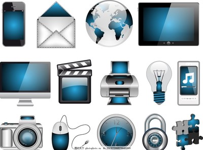 電子產(chǎn)品圖標(biāo),電器圖標(biāo) 顯示器 電腦 液晶顯示器 手機-